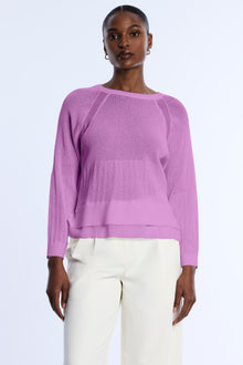 Pointelle Knit Sweater | Freesia