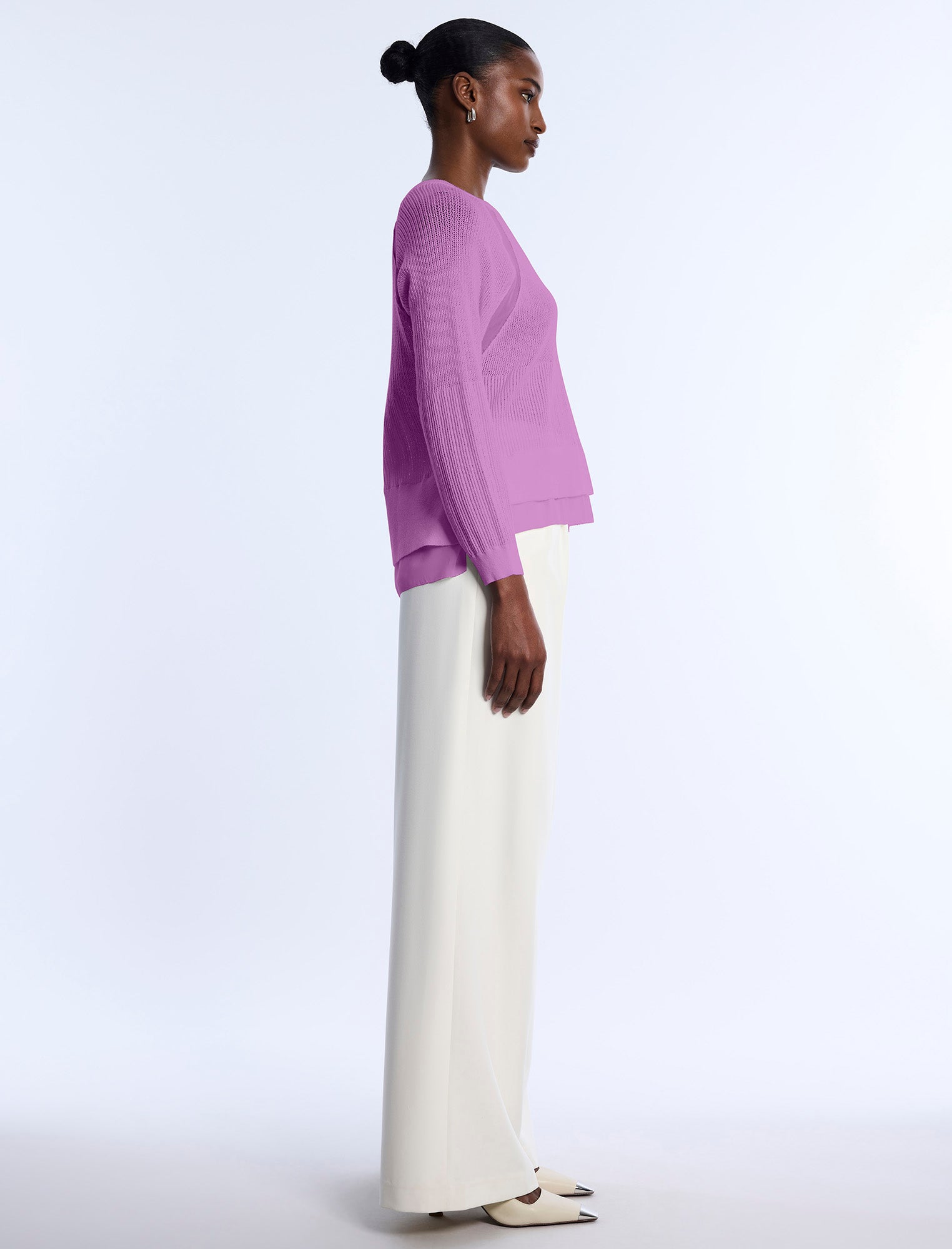 Pointelle Knit Sweater | Freesia