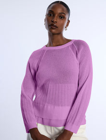 Pointelle Knit Sweater | Freesia