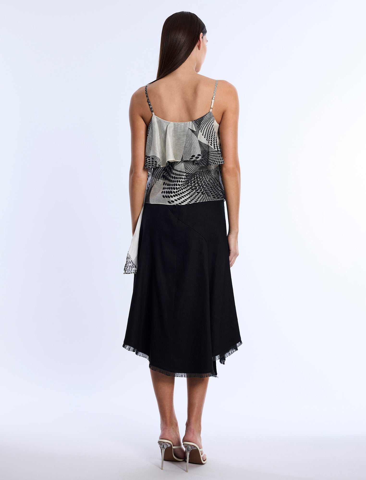 Printed Flounce Cami | Jasmine Abstract Wings