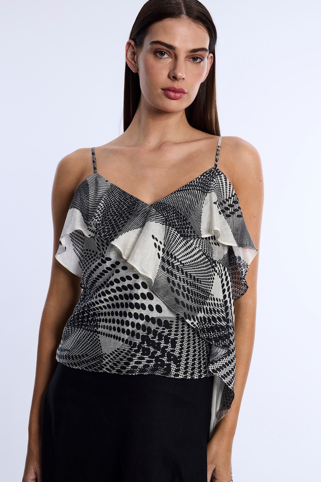 Printed Flounce Cami | Jasmine Abstract Wings
