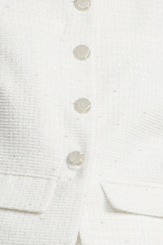 Tweed Chasseur Jacket | White