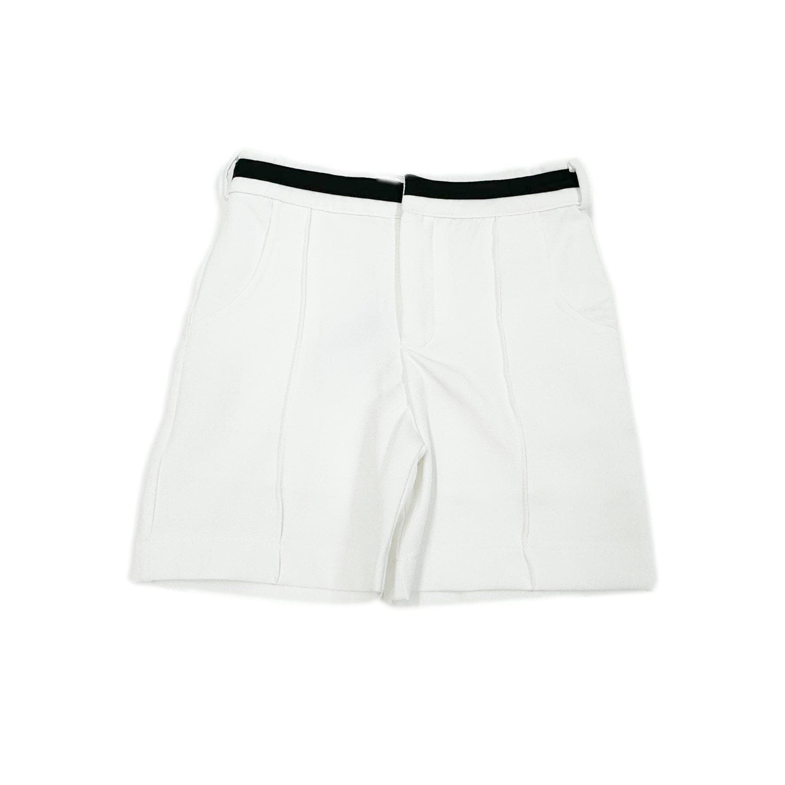 Baby Boys | Alex Shorts With Contrast Line | White & Black