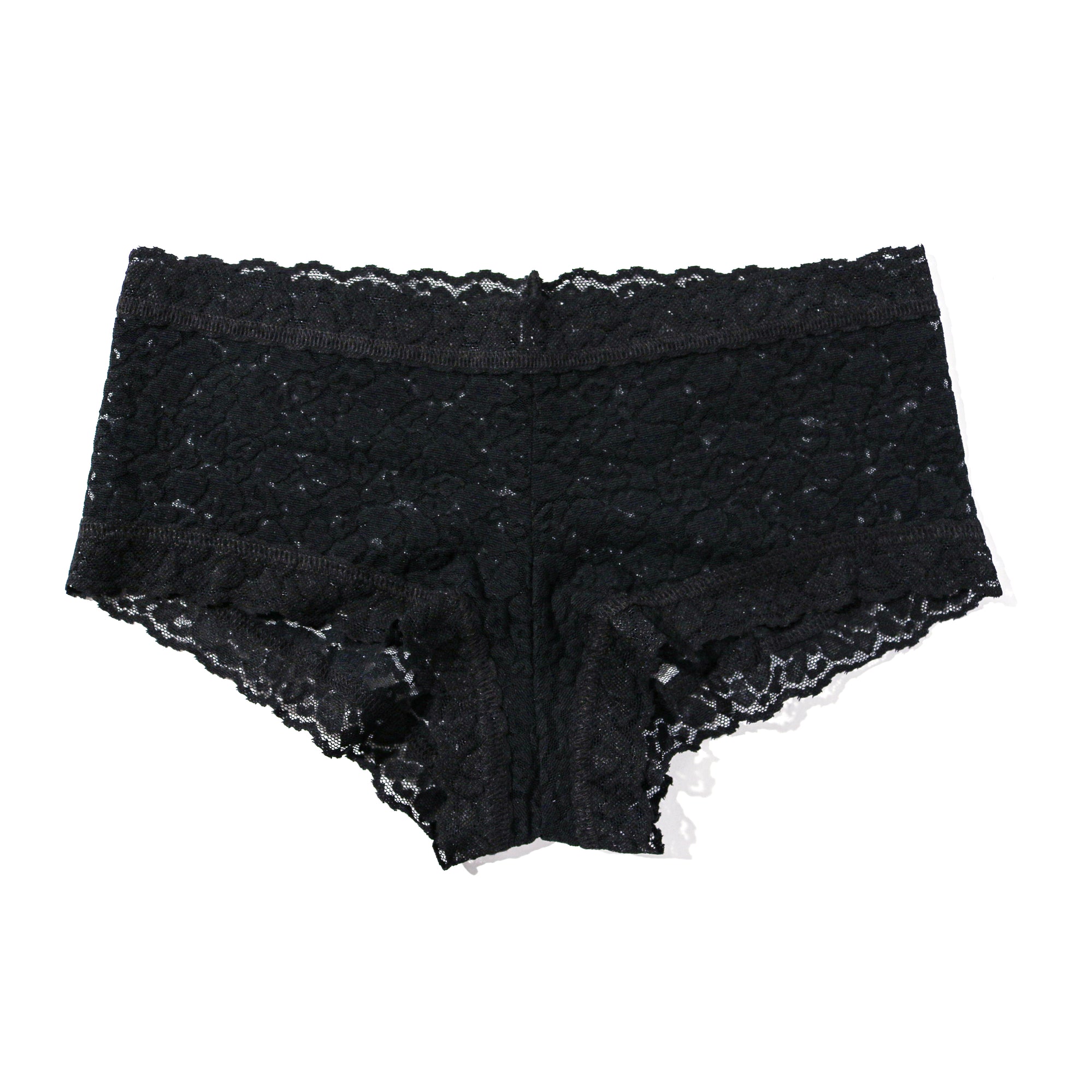 Cross-Dyed Boyshort | Black/Black