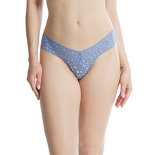 Cross-Dyed Low Rise Thong | Stonewash Blue x Serenity Blue