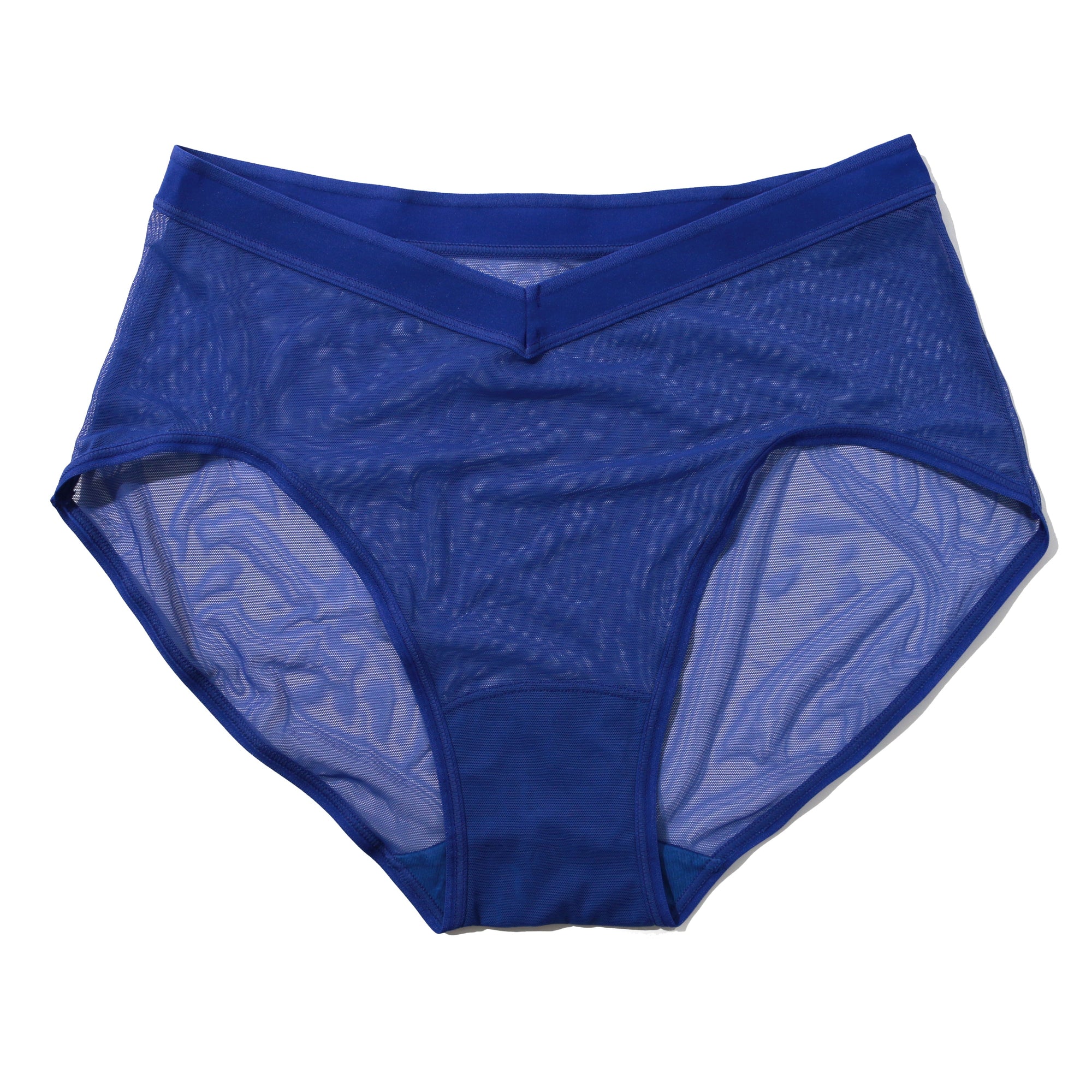 Mesh High Cut French Brief | Eclipse (Blue)