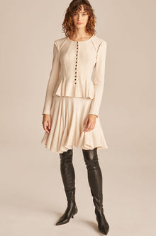 Fluted Skirt | Alabaster