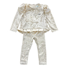 Baby Girls | Velour Lounge Set | Cream