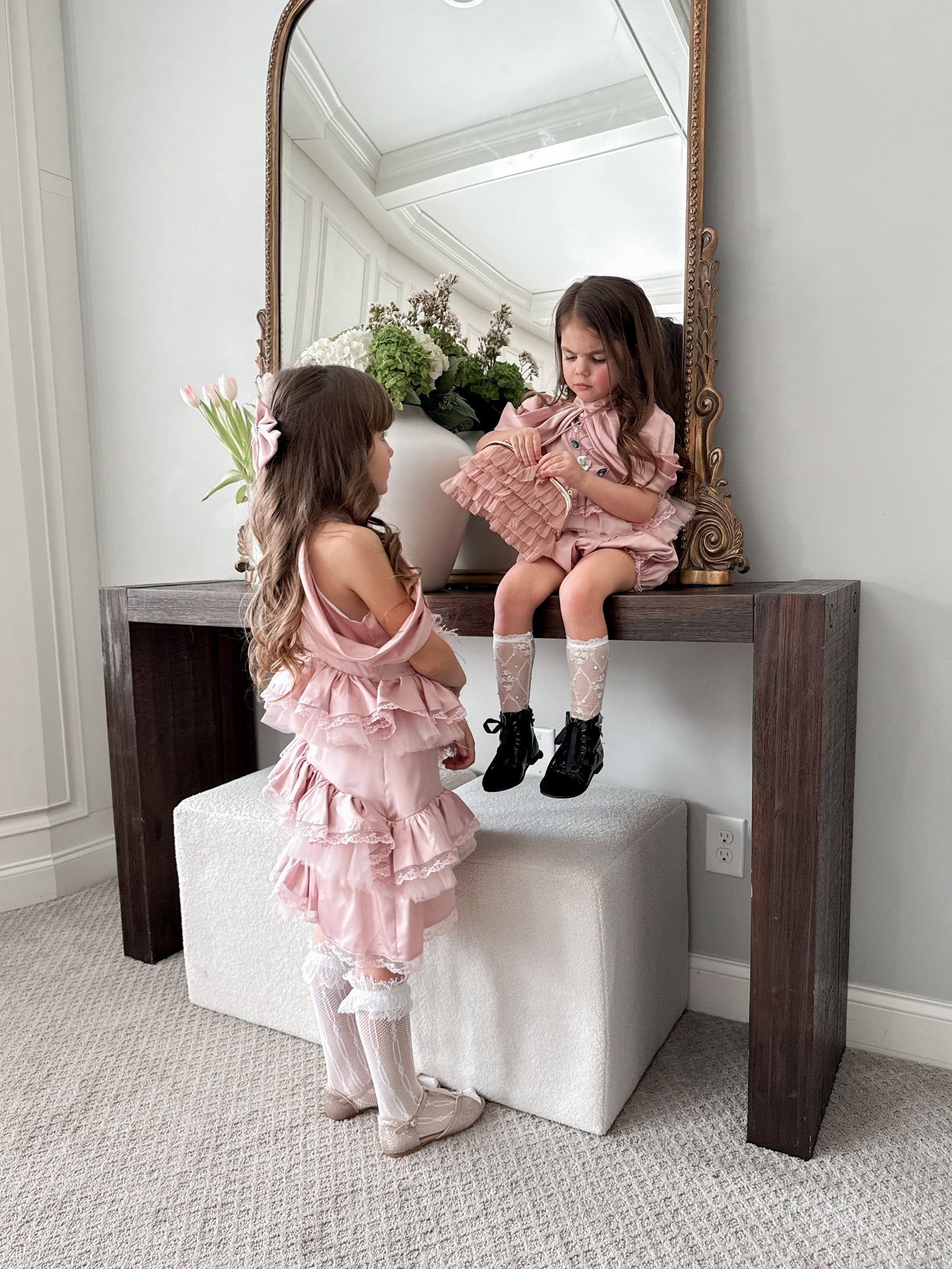 Baby Girls | Satin Ballerina Dress | Pink