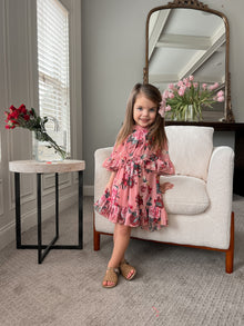Baby Girls | Flora Flower Print Dress | Pink