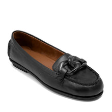 Wysteria Casual Loafer | Black Faux Soft Nappa