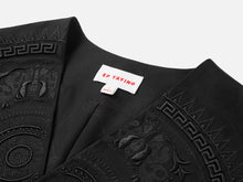 Intricate Tonal Embroidery Jacket | Black