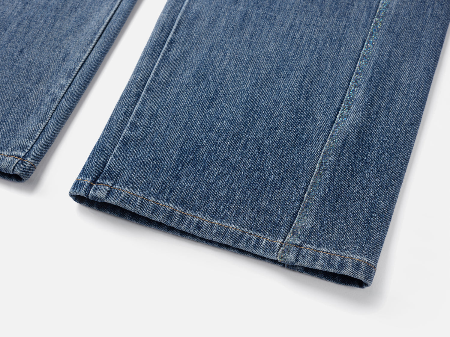 Straight Wide-Leg Jeans | Blue
