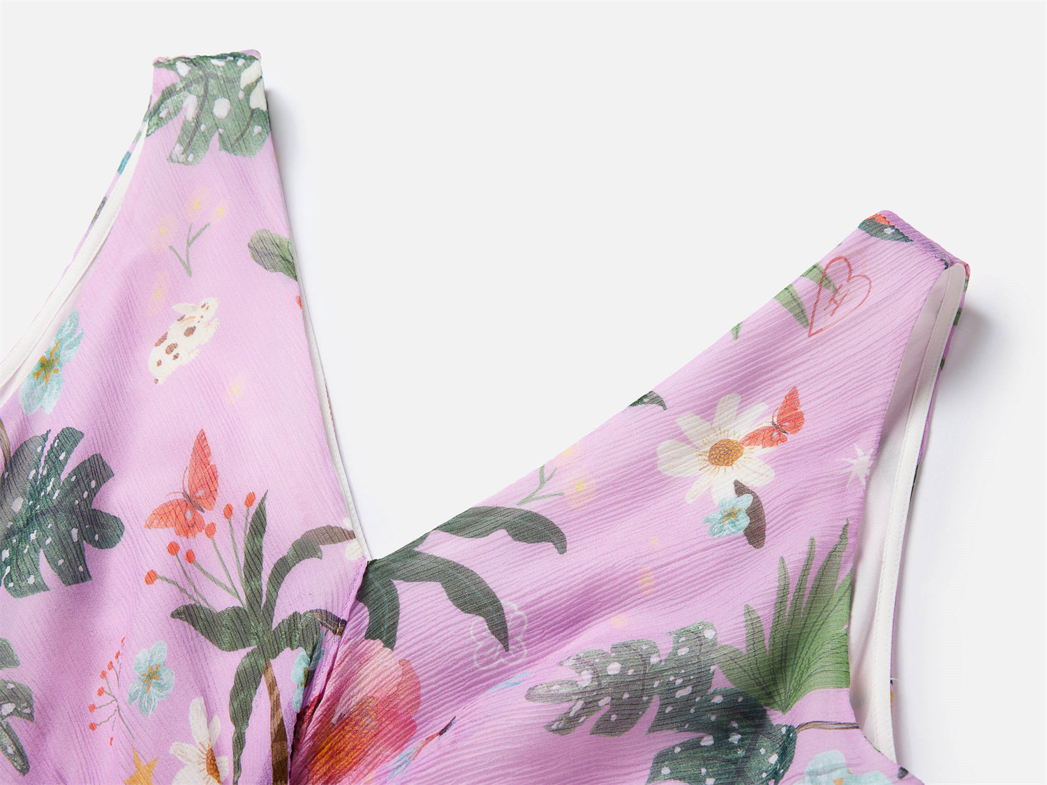 Silk Floral Midi Dress | Purple
