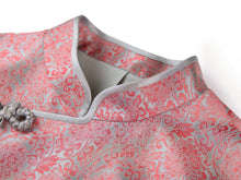 Chinese-style Mid-Waist Long Jacket | Pink