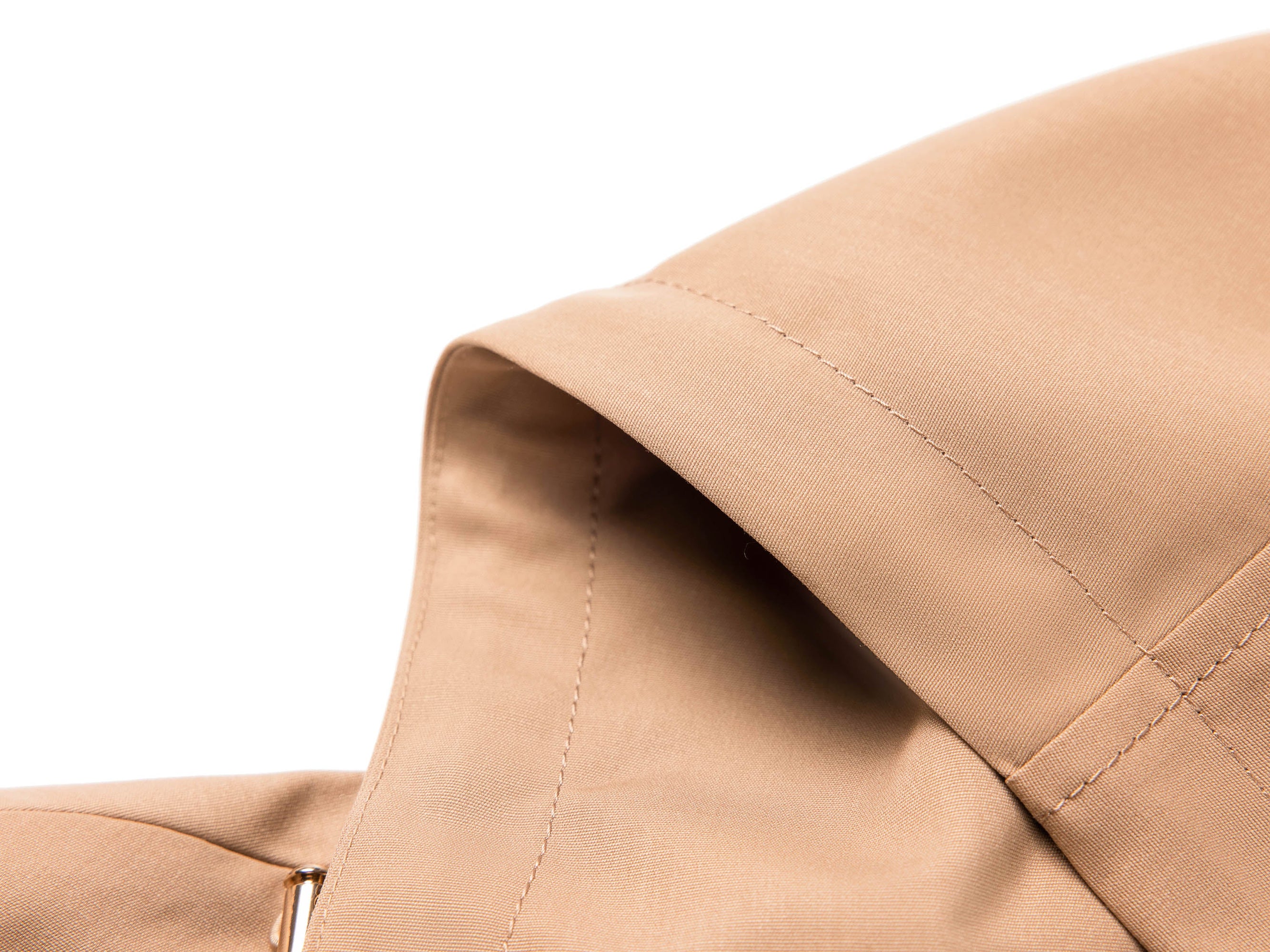 hooded trench coat | Beige