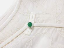 Silk Embroidered Dress | White