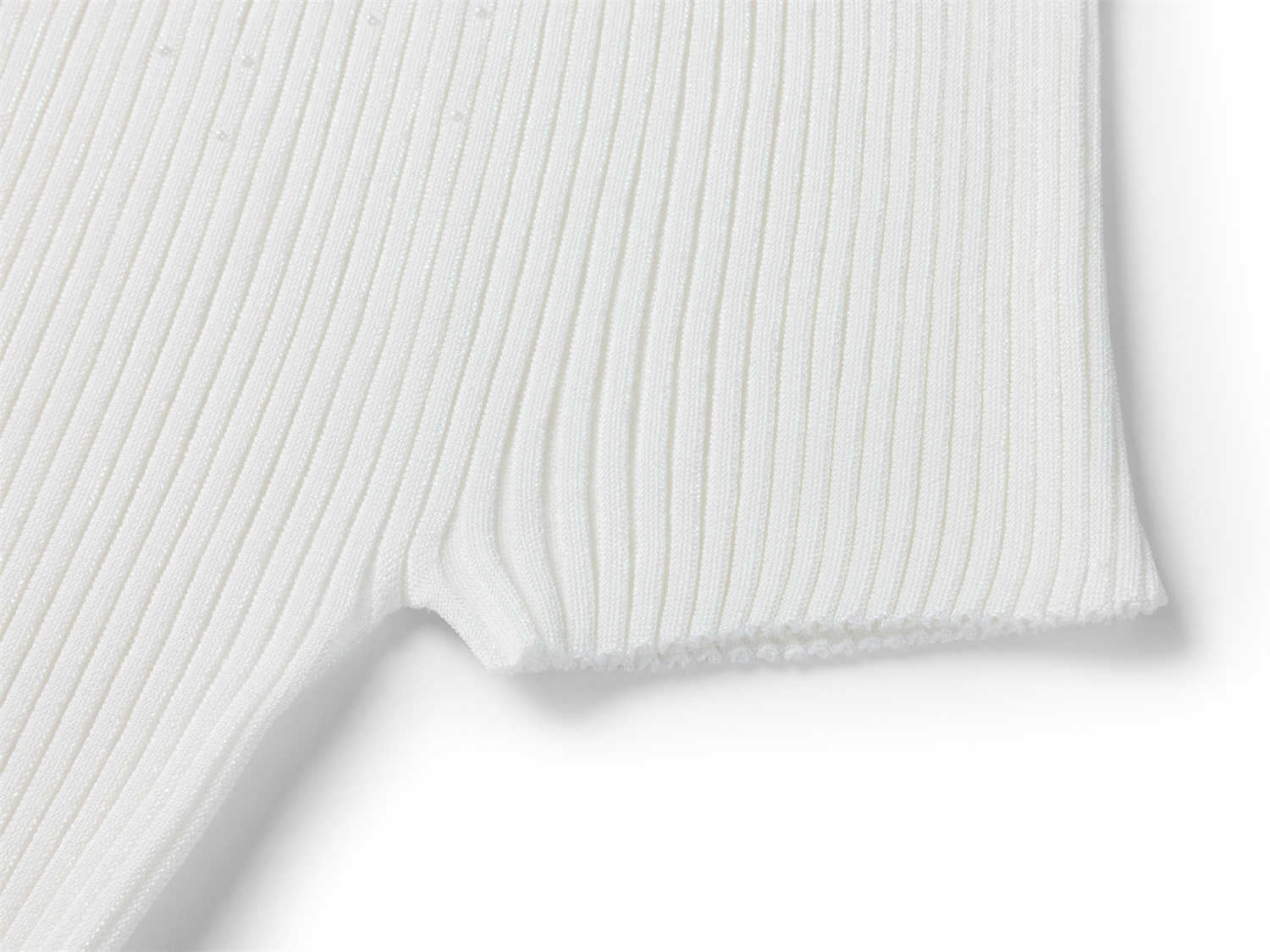 Triacetate Knit Cardigan | White