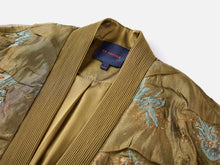 Chinese Style Gold Thread Jacquard Front-Closure Jacket | Green
