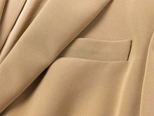 Silk Suit Jacket | Khaki