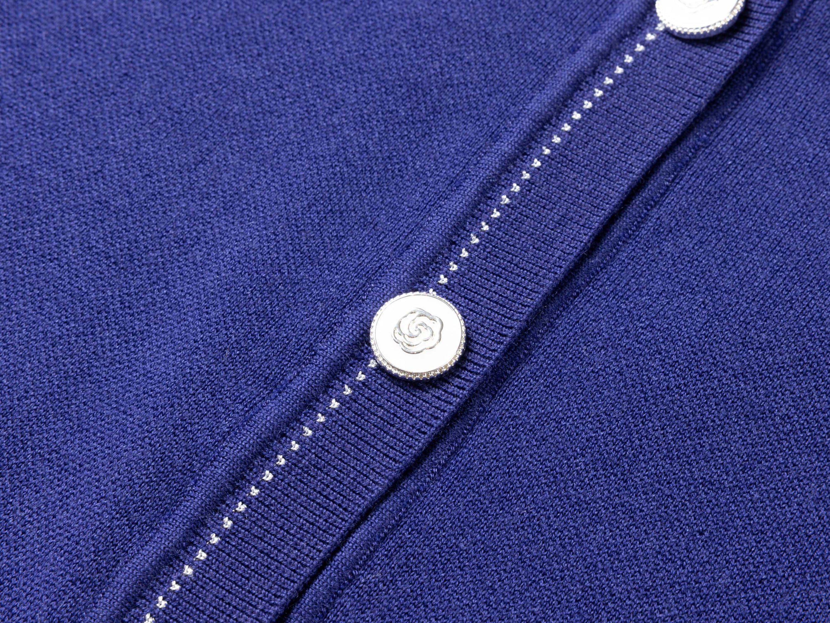 Embroidered Cardigan | Purple