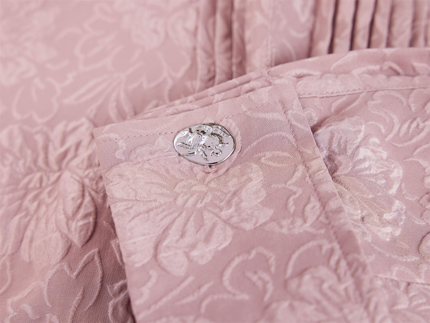 Silk Chinese Style Shirt | Purple