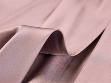 Heavy Silk Satin Ribbons Shirt | Purple