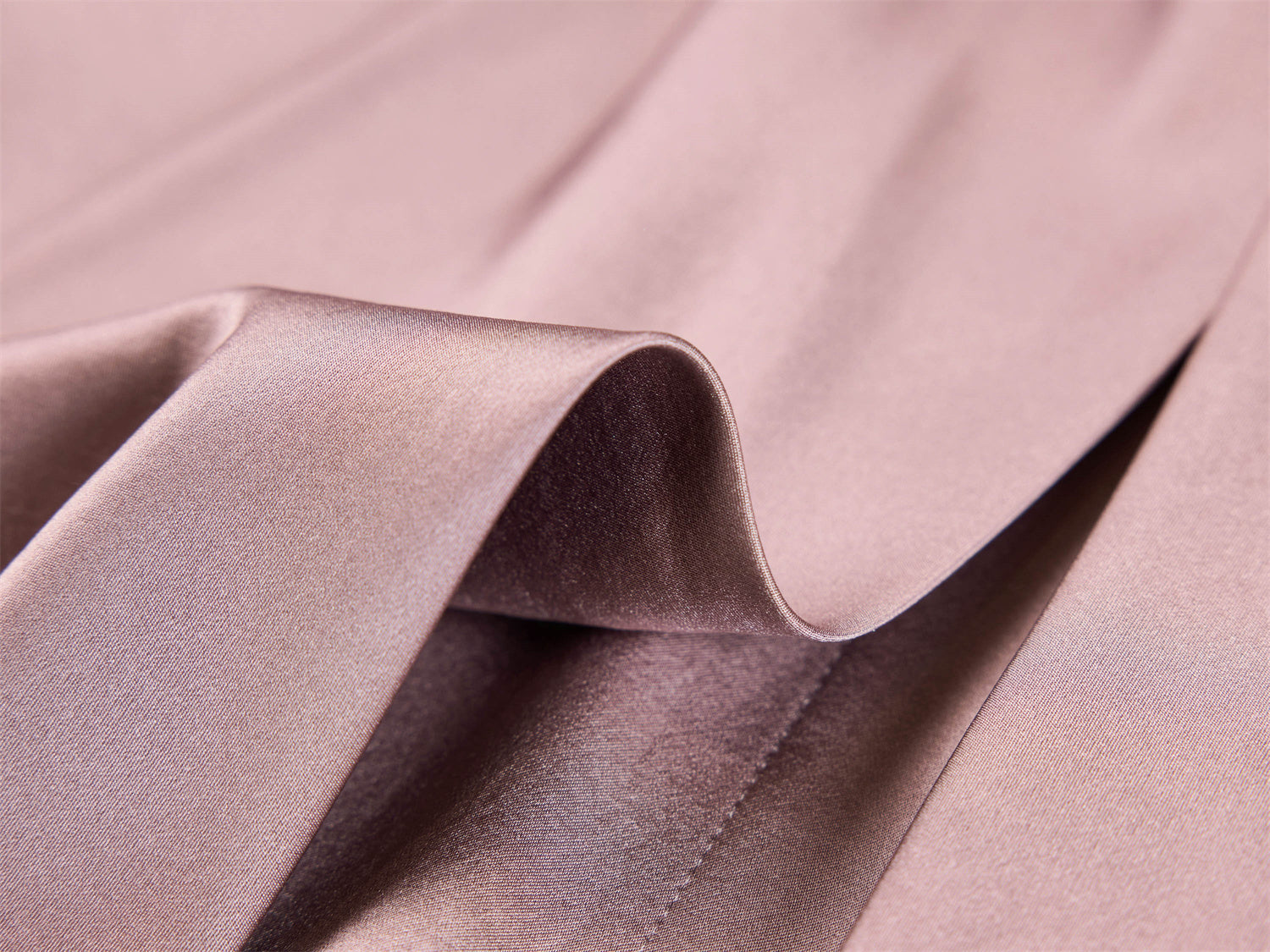 Heavy Silk Satin Ribbons Shirt | Purple