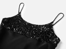 Sequin Slip Dress | Black