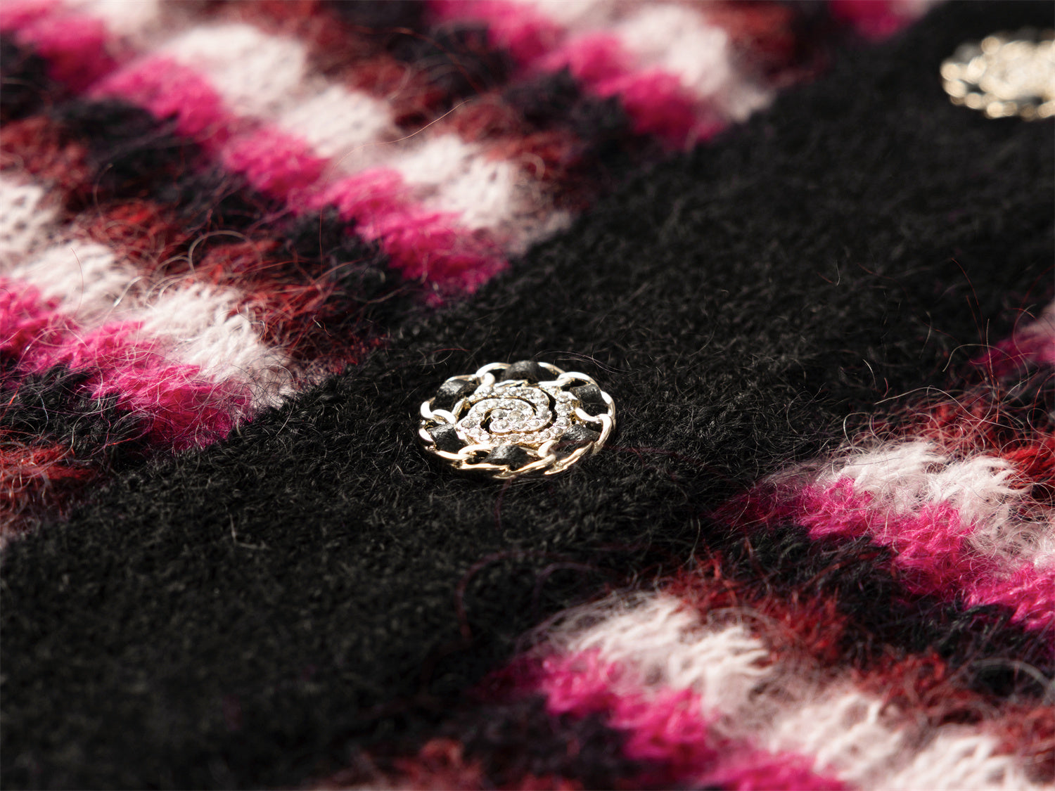 Mohair Knit Cardigan | Pink