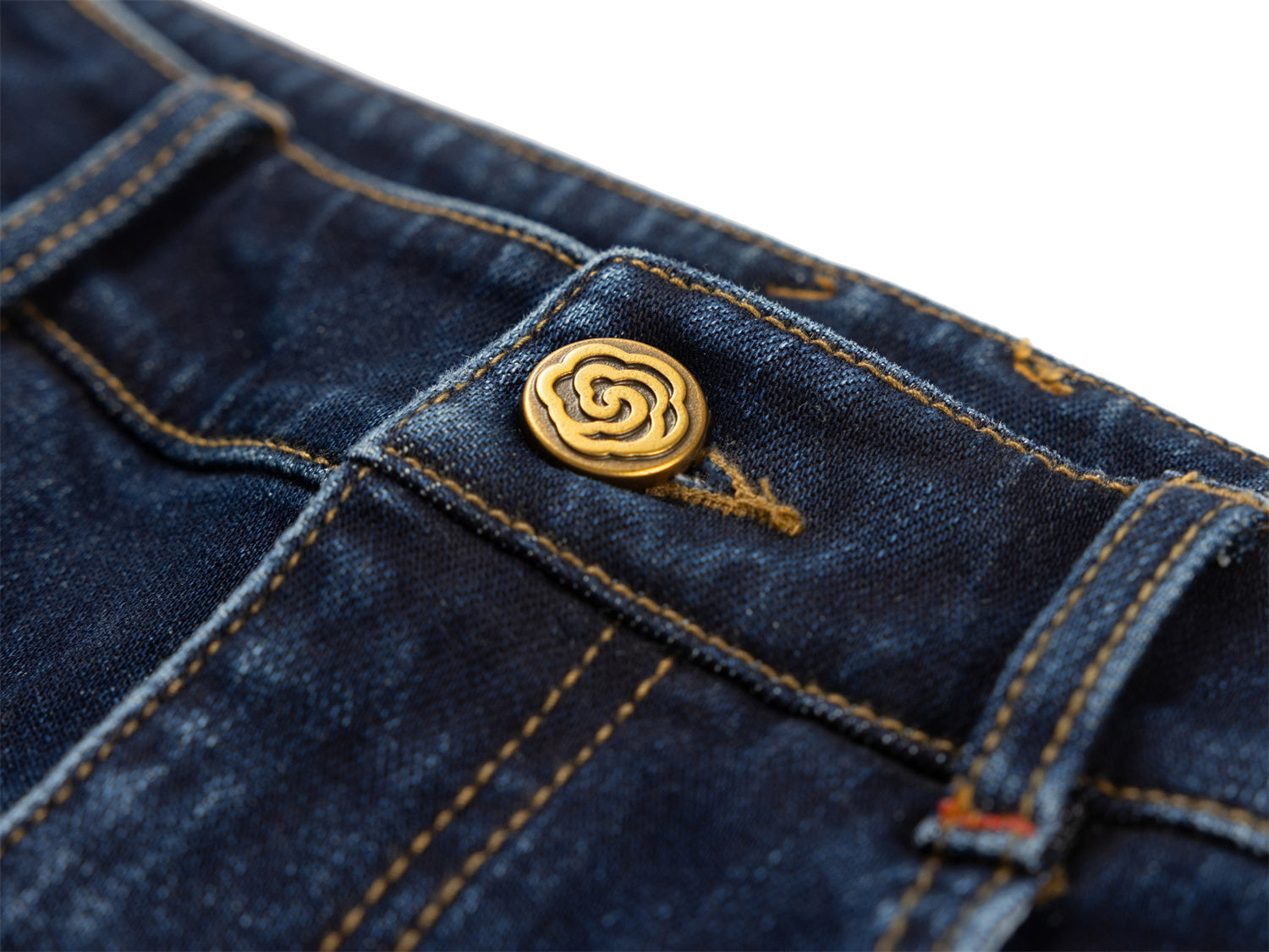 Gradient Straight-Leg Micro-Flare Denim Pants | Navy