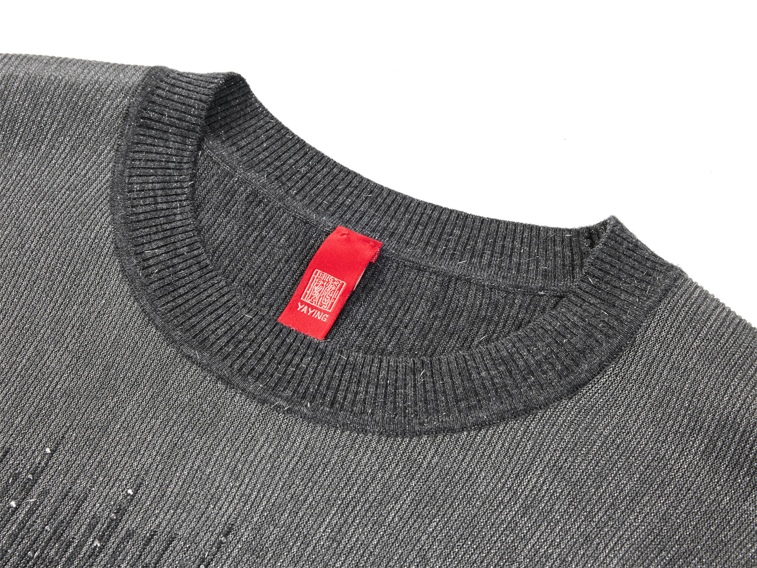 Classic Round Neck Knitted Undershirt | Grey