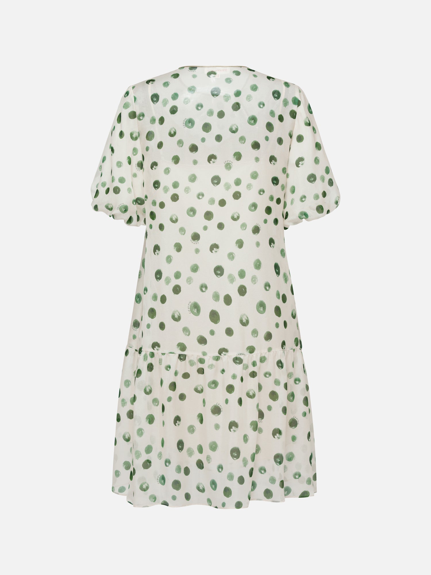 Silk Chiffon Dress | Green