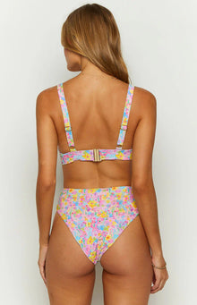 9.0 Swim Majorca High Waisted Bikini Bottoms | Painted Floral