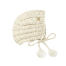 Baby Unisex | Organic Cotton Knit Bonnet | Oatmeal