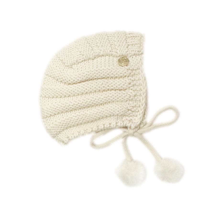 Baby Unisex | Organic Cotton Knit Bonnet | Oatmeal