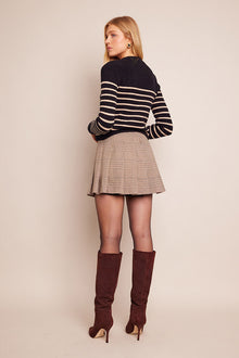 Finnegan Jacket | Black Brown Stripe