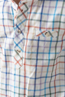 Boys | Charlie Checkered Mandarin Collar Shirt | Multi