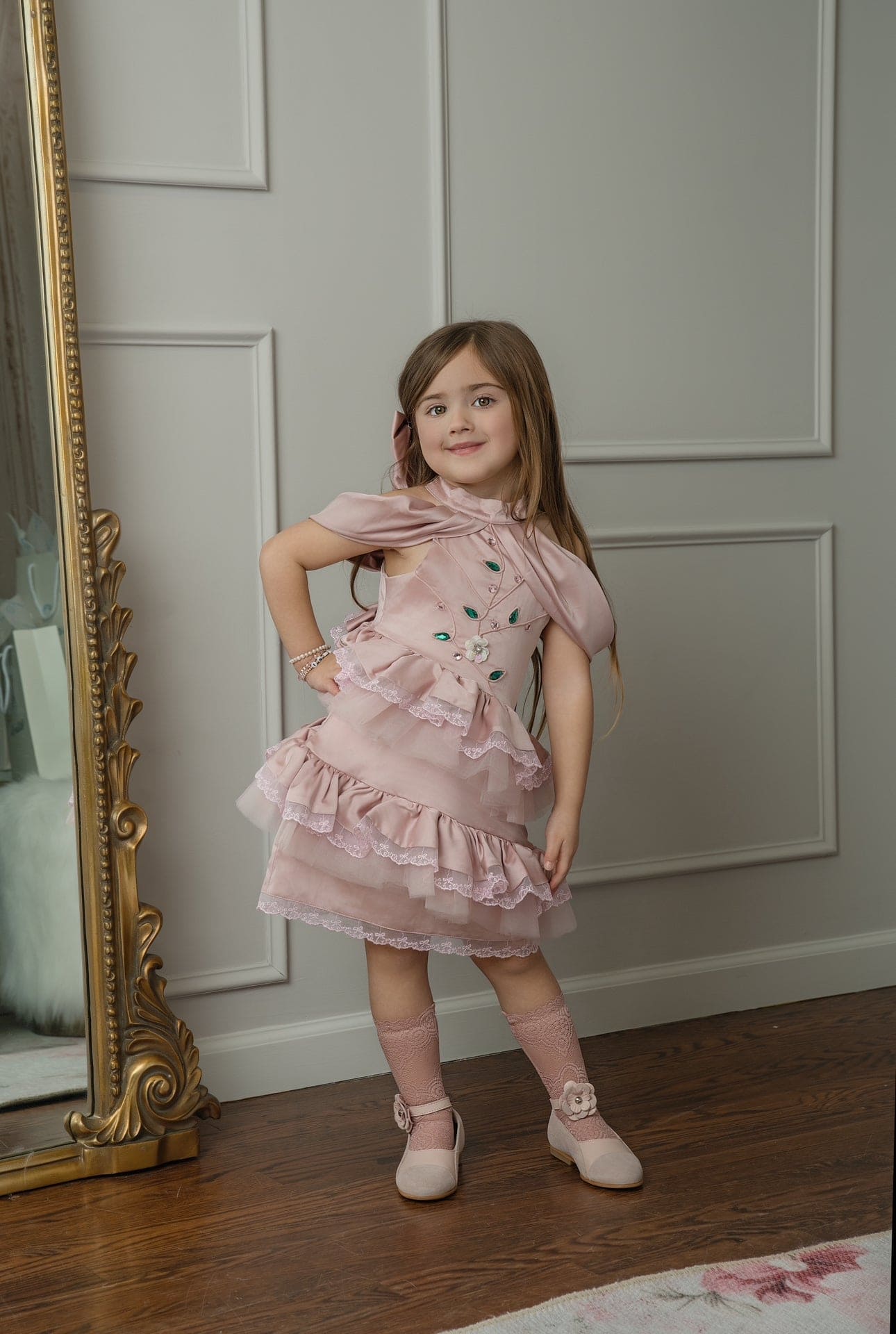 Baby Girls | Satin Ballerina Dress | Pink