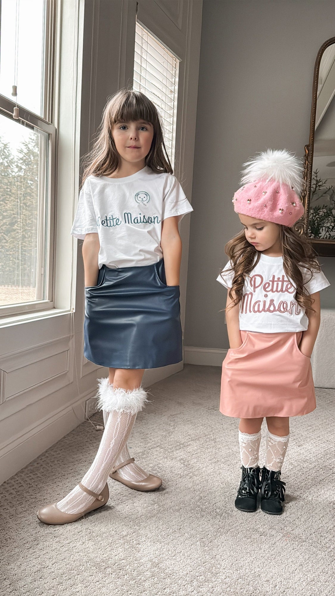 Baby Girls | Petite Maison Logo Pima Cotton T-Shirt | Pink