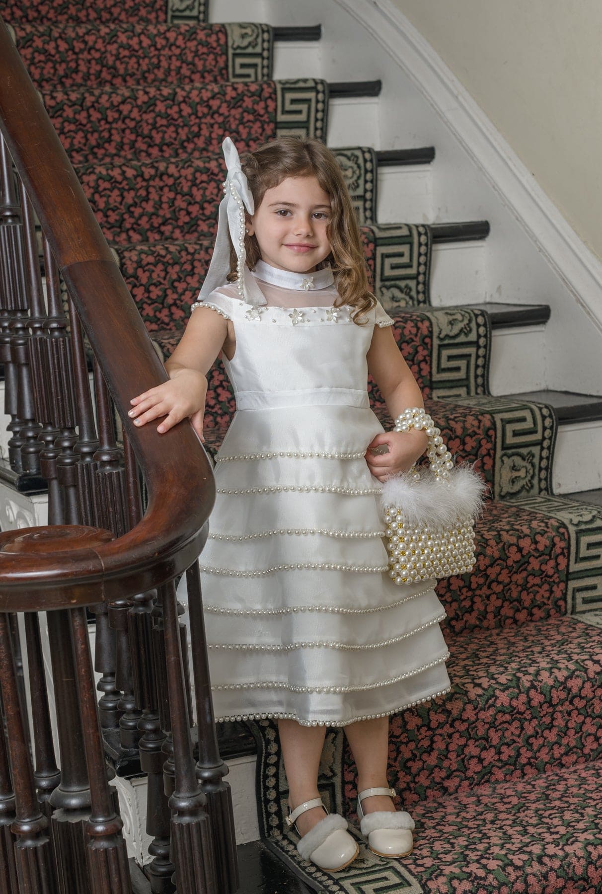 Baby Girls | Ceremony Dress | White & Pearl