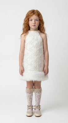 Girl | Aida Lace and Socks | White x Gold