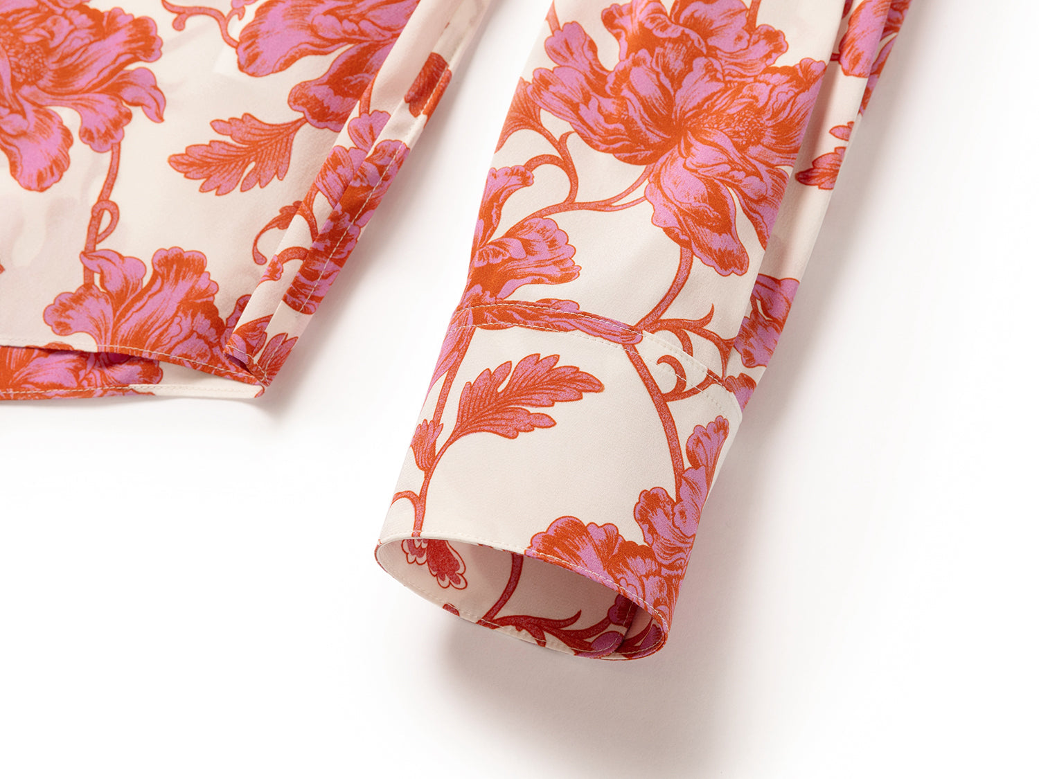 Printed Silk Shirt | Pink