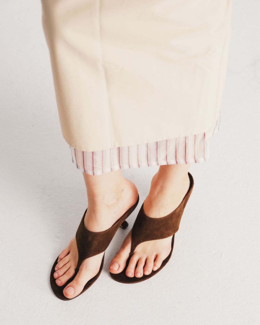 Womens | Mercer Suede Heel | Brown