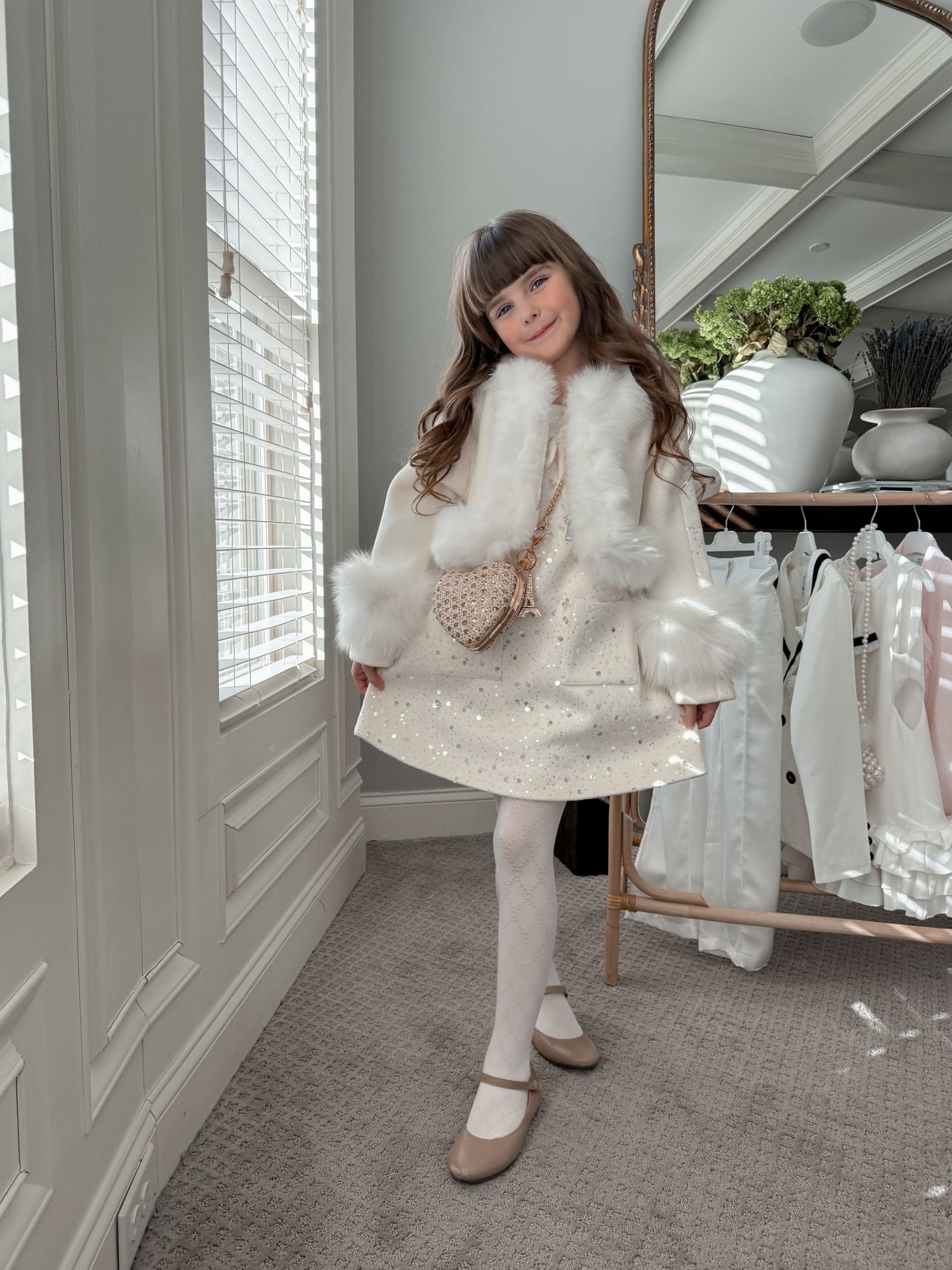 Baby Girls | Marshmallow Wool Coat | Beige