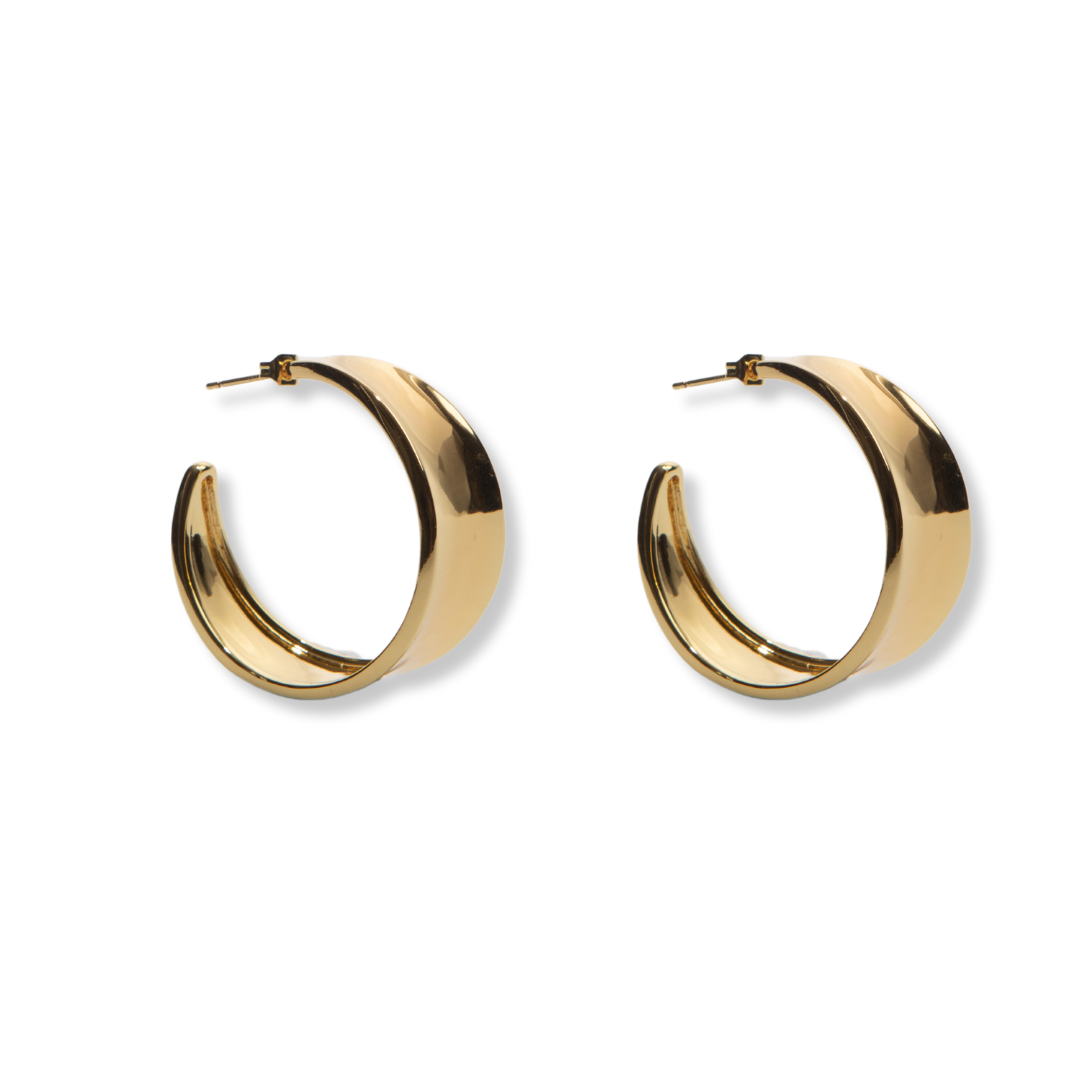 Luna Hoop | 18K Yellow Gold-Plated
