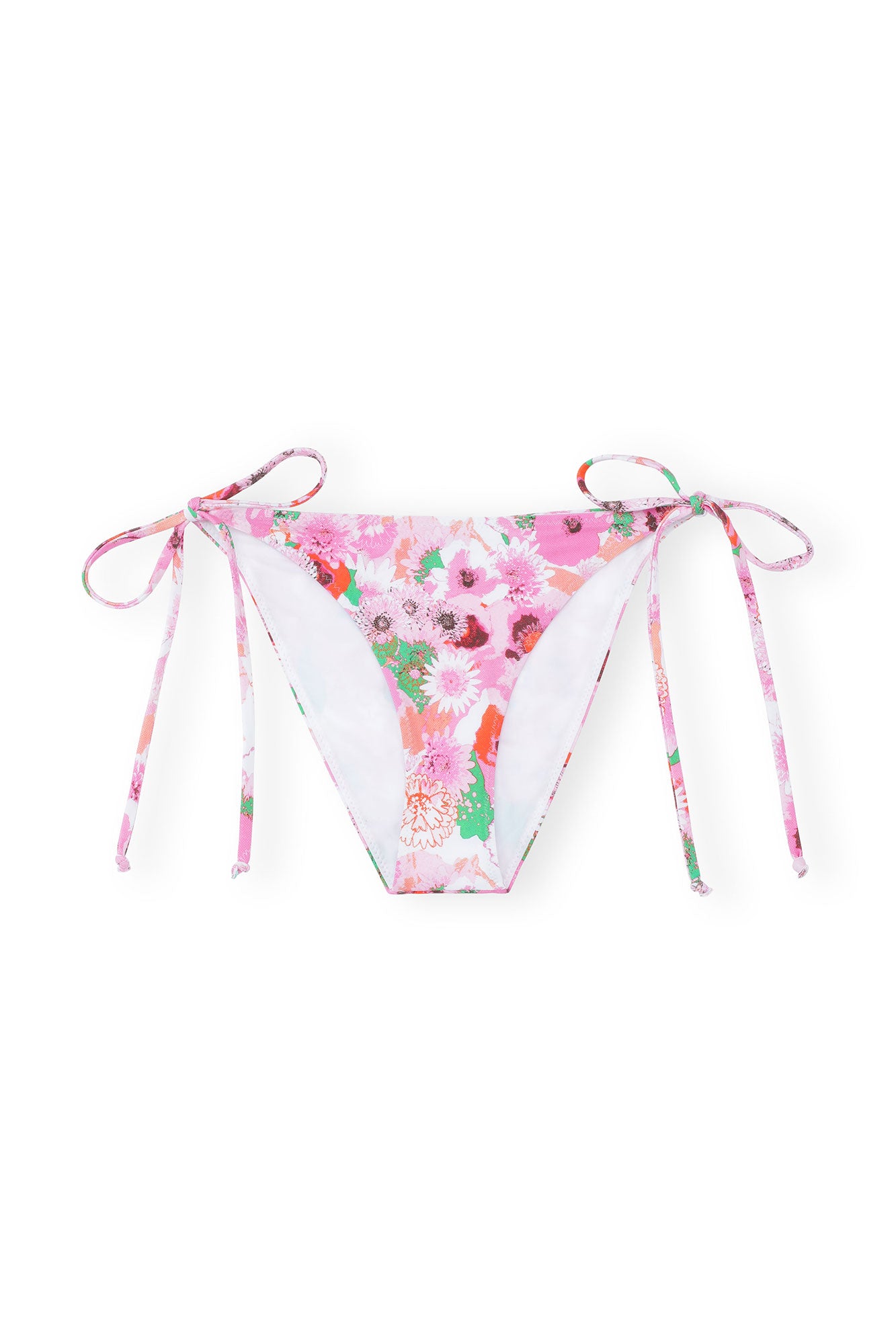 Recycled Printed String Bikini Brief | Sugar Plum