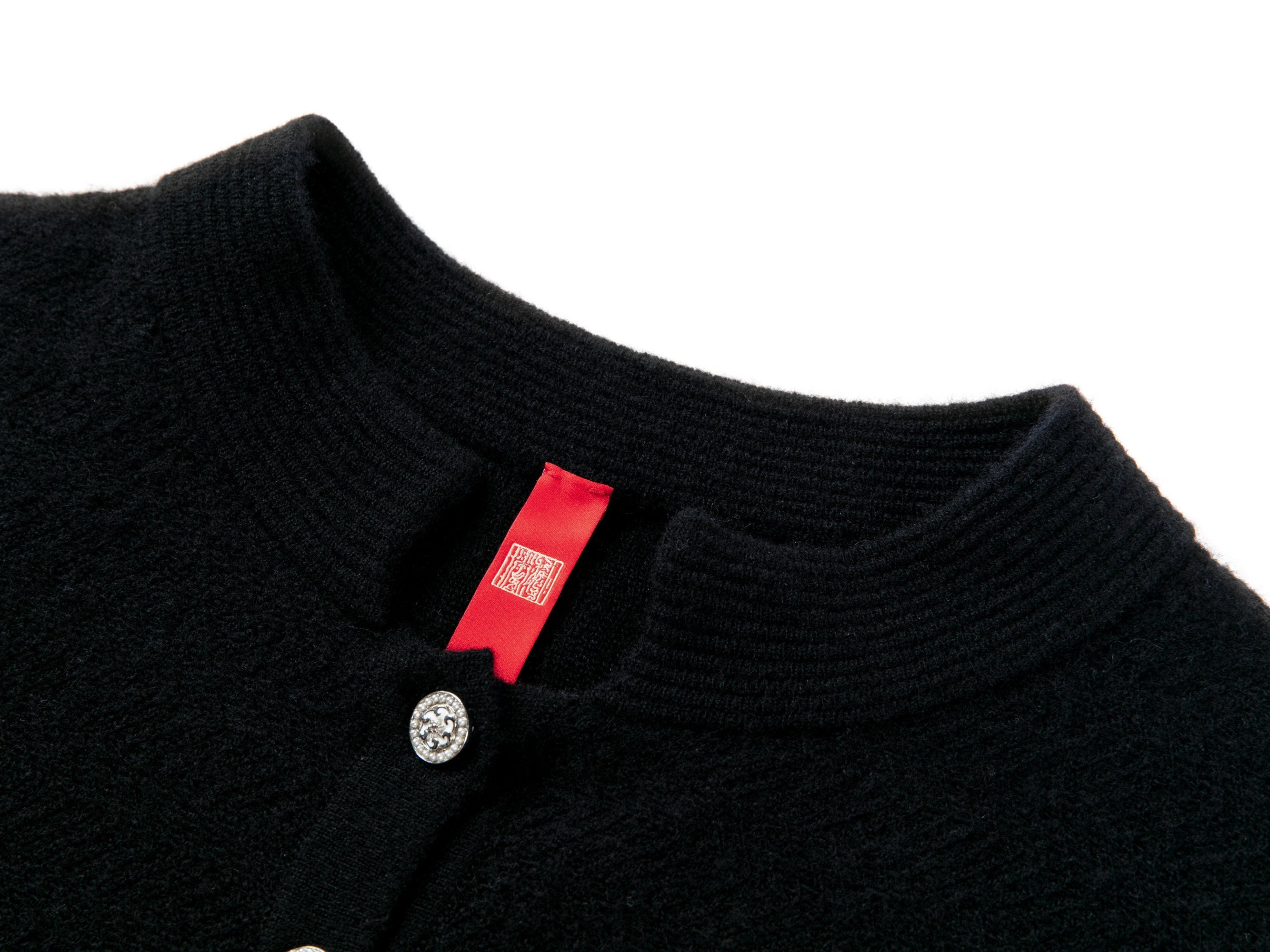 Airy-Light Cashmere Cardigan | Black