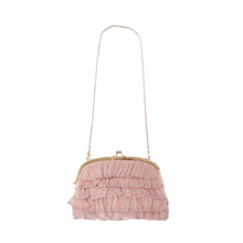Organza Ruffle Handbag | Dusty Pink