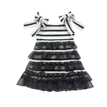 Baby Girls | Monaco and Striped Dress | Black & White